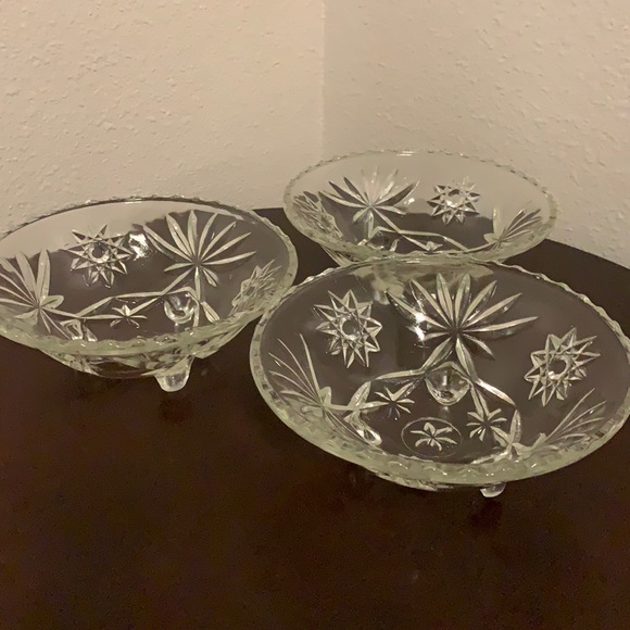 Set of three candy,dip,food bowls - Picture 1 of 8